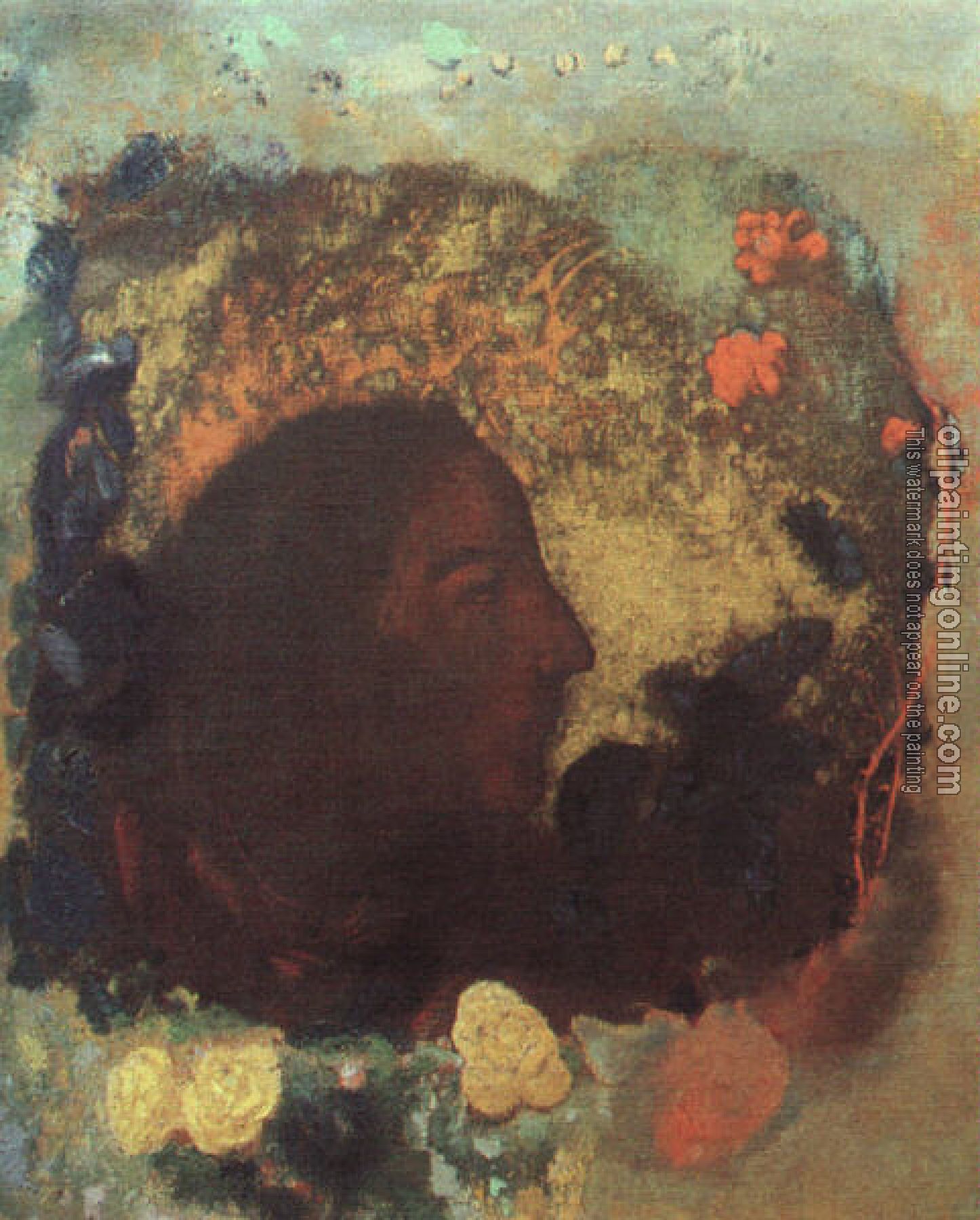 Redon, Odilon - Portrait of Paul Gauguin